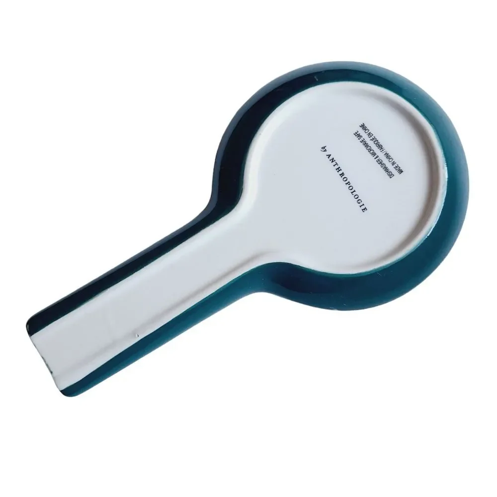 anthropologie holly and pear spoon rest leaves White‎ Green Red Boho Kitchen
